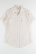 Beige Diamond Button Up Shirt