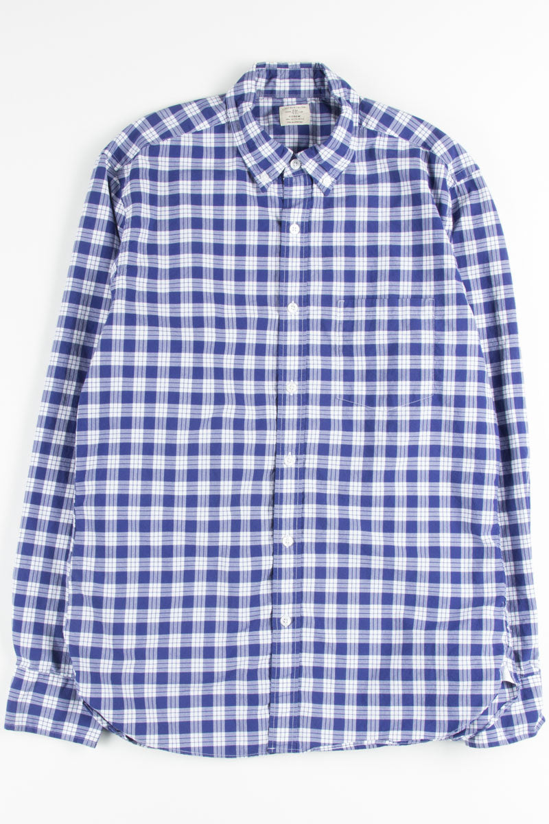 Blue Plaid Button Up Shirt 7
