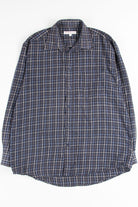Blue Plaid Button Up Shirt 9