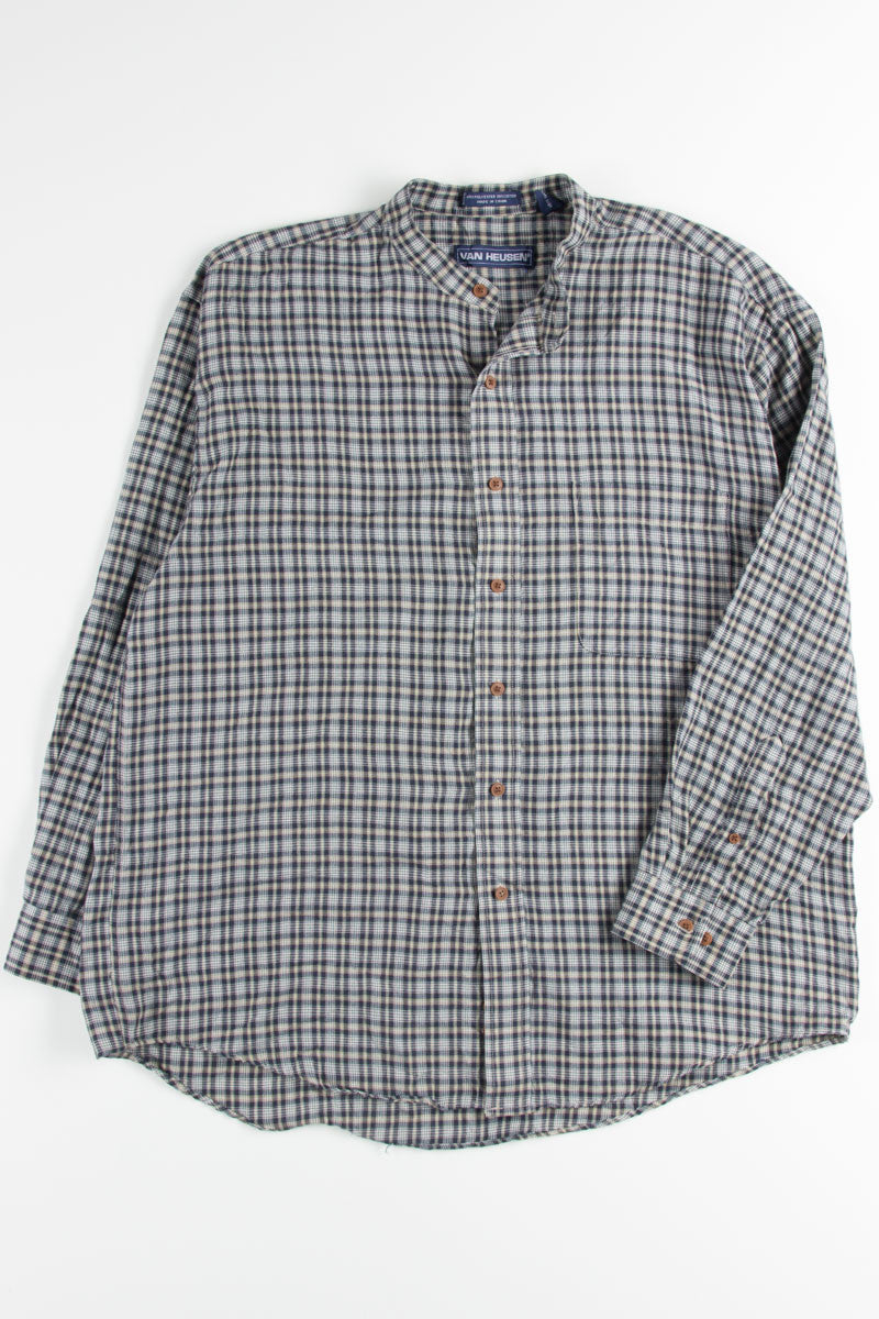 Blue Plaid Button Up Shirt 10