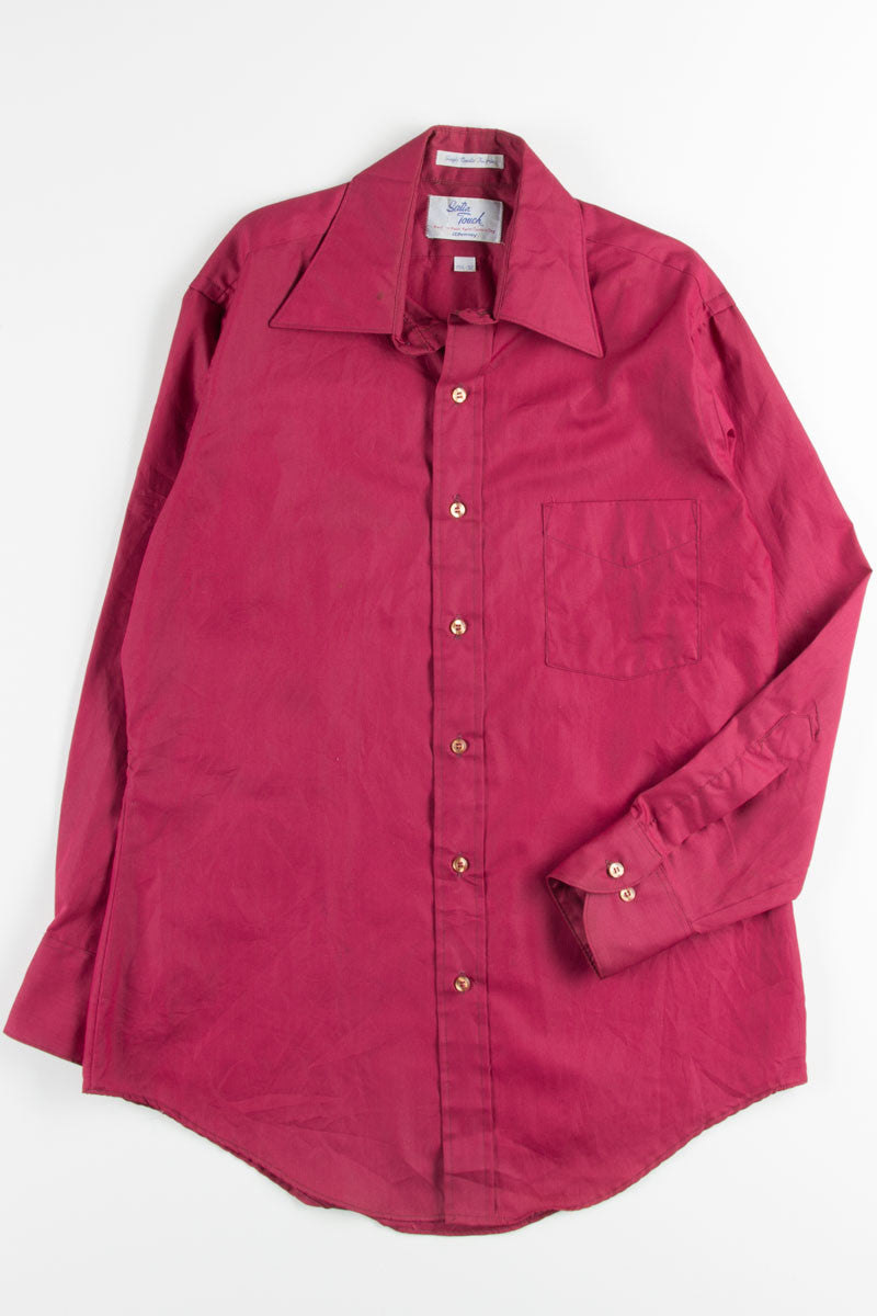 Burgundy Button Up Shirt