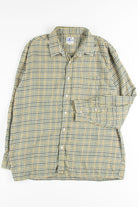 Olive & Mustard Plaid Button Up Shirt