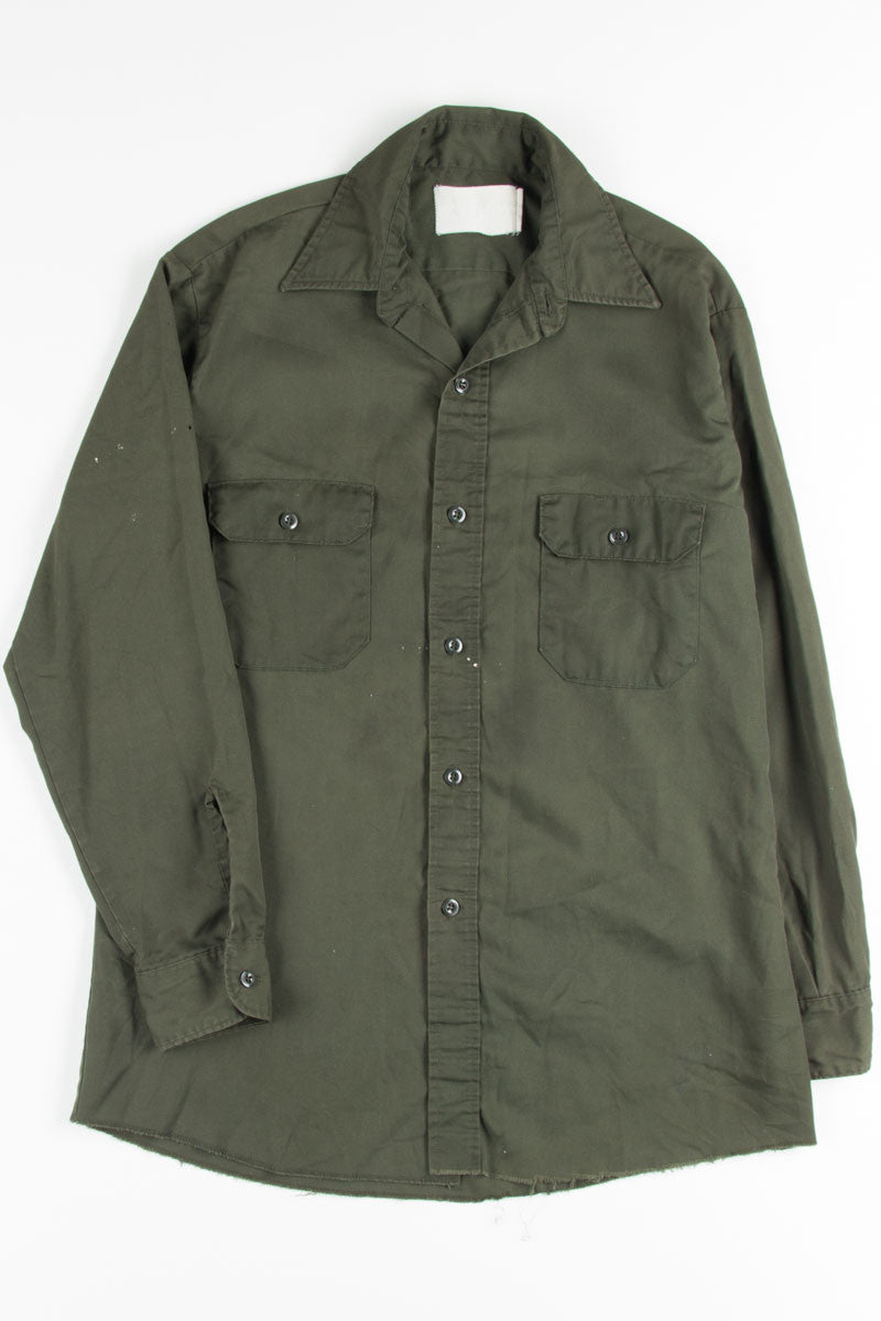 Army Green Button Up Shirt