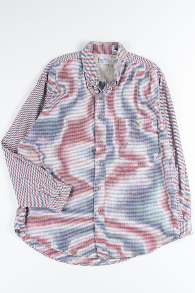Blue & Red Button Up Shirt
