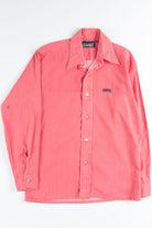 Vintage Red Striped Button Up Shirt