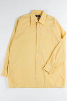 Yellow Butterfly Collar Button Up Shirt 1