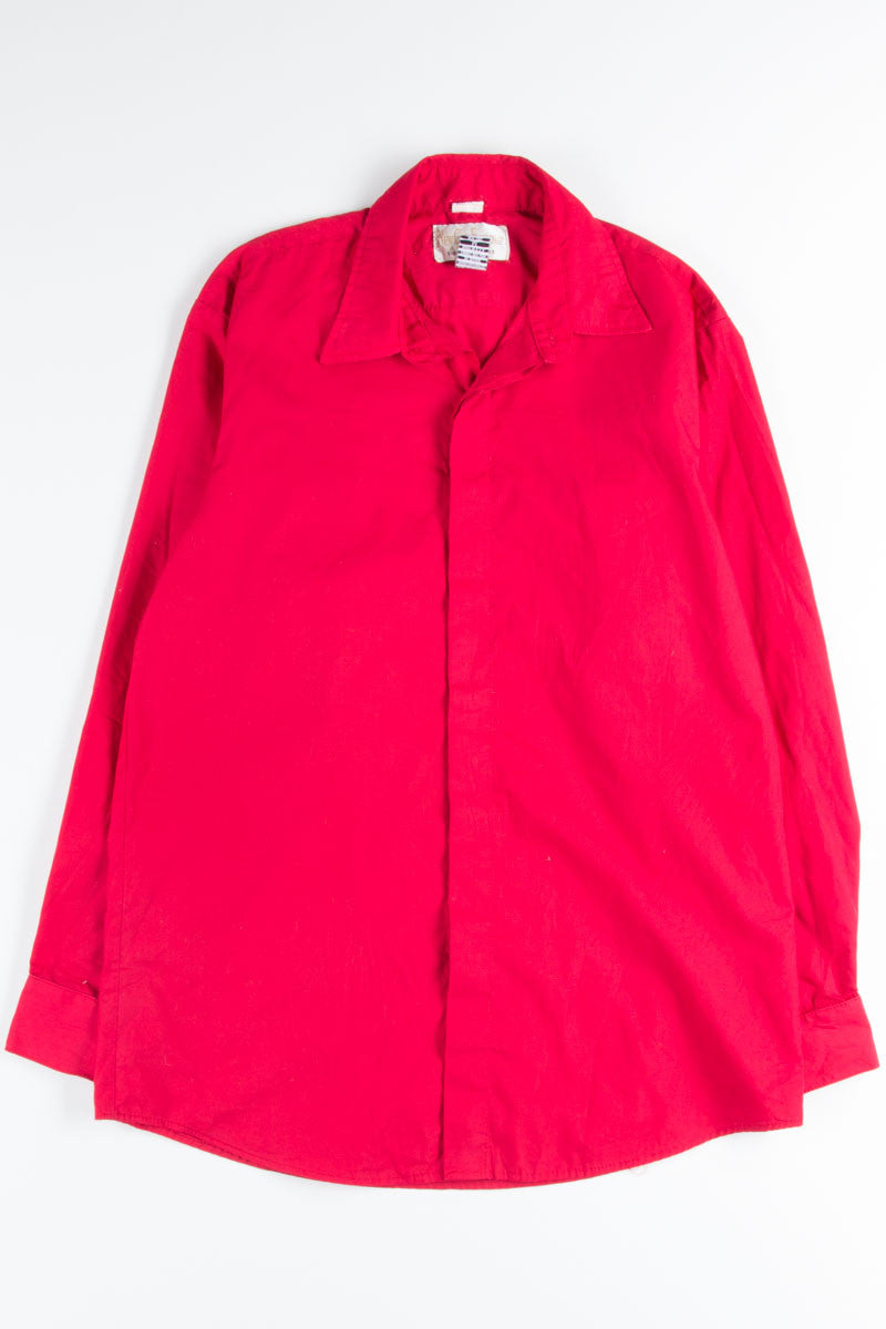 Red Button Up Shirt 1