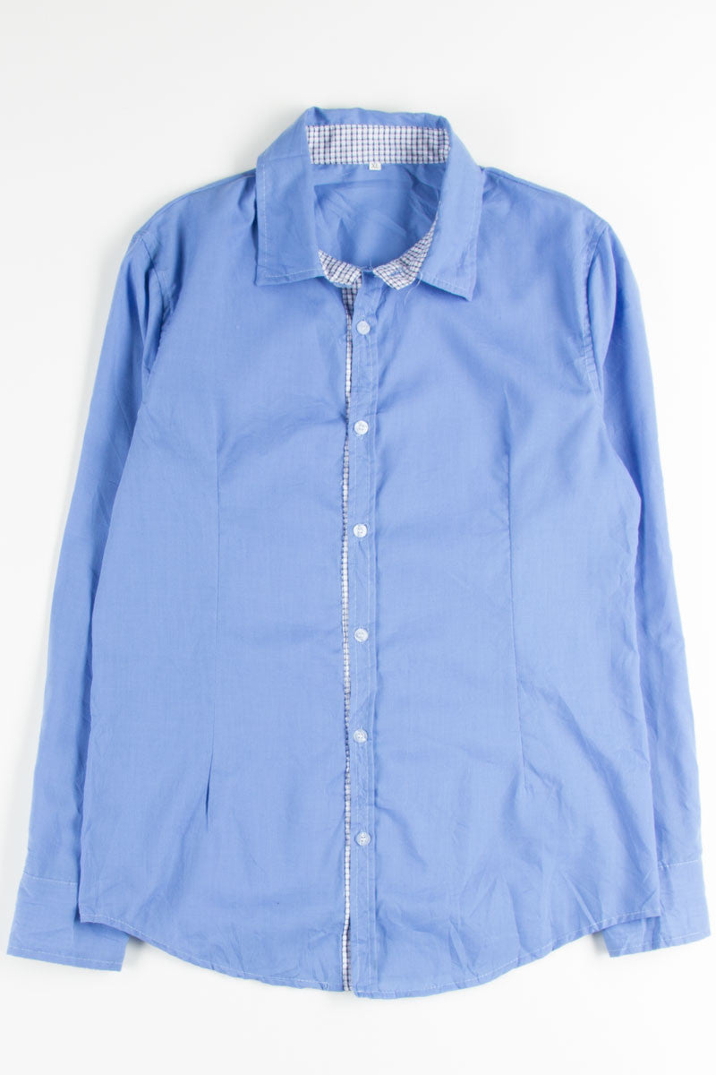 Tailored Blue Button Up Shirt