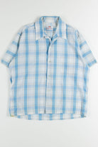 Blue Plaid Button Up Shirt 11