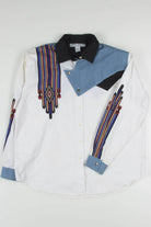 Southwestern Denim Button Over Shirt