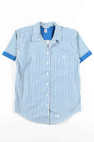 Blue Stripes & Polka Dots Button Up Shirt
