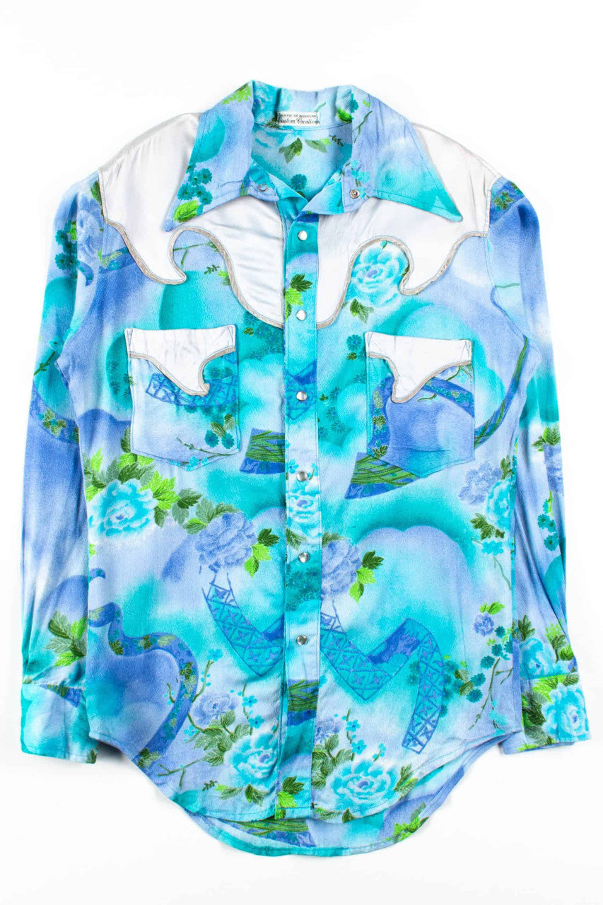 Floral Waves Button Up Shirt