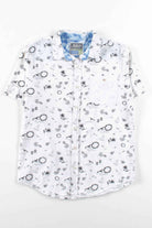 Nautical Print Button Up Shirt
