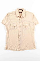 Vintage Tan Button Up Shirt 1