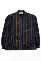 Black Pastel Stripes Button Up Shirt