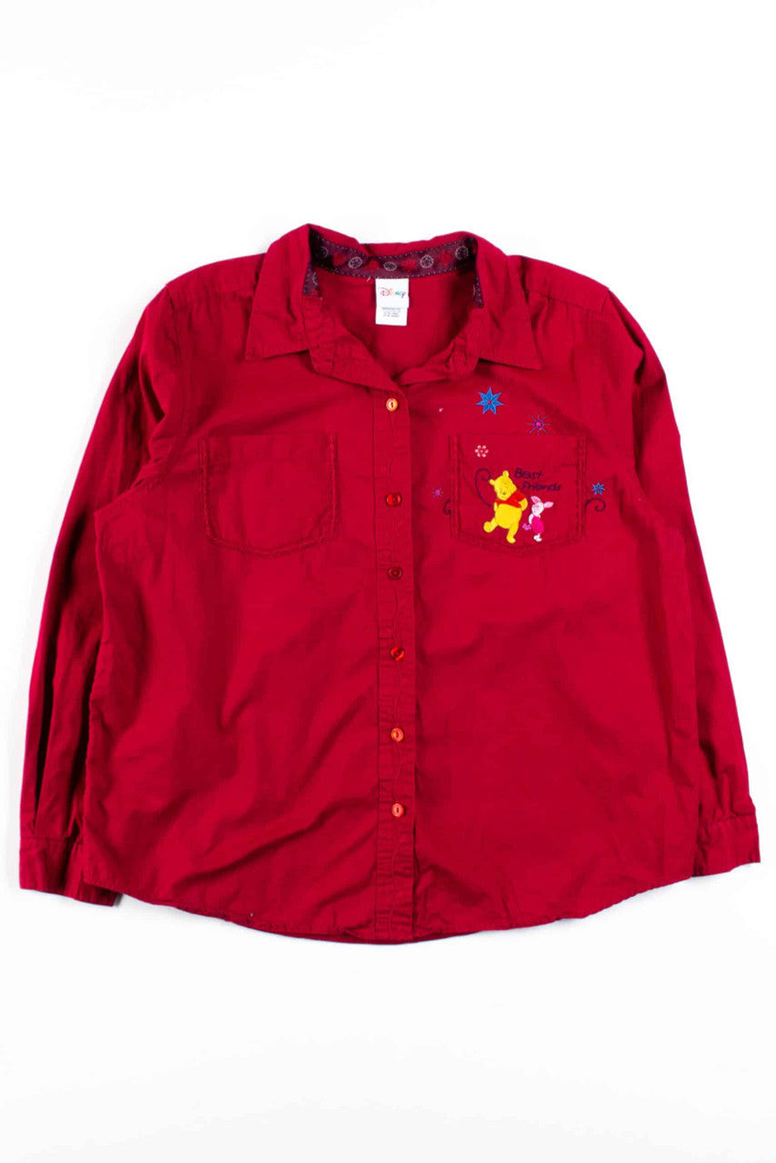 Best Friends Pooh Button Up Shirt