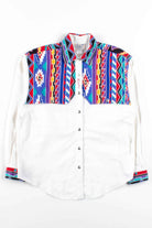 Multicolor Geometric Button Up Shirt