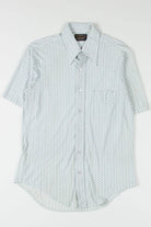 Vintage Circle Pattern Button Up Shirt