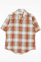 Vintage Earth Tones Plaid Button Up Shirt