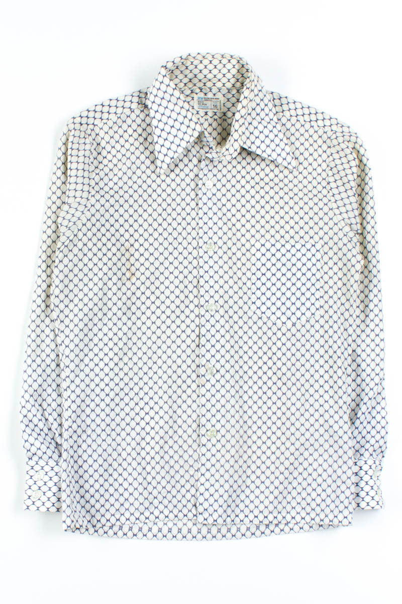 Blue Diamonds Button Up Shirt