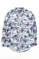 White Vines Floral Button Up Shirt