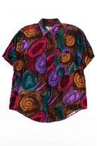 Multicolor Swirl Button Up Shirt