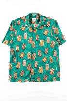 Green Jukeboxes Button Up Shirt