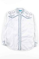 White Southwestern Button Up Shirt