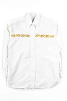 Gold Elephants Button Up Shirt