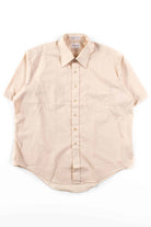 Tan Short Sleeve Button Up Shirt