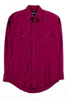 Burgundy Wrangler Button Up Shirt