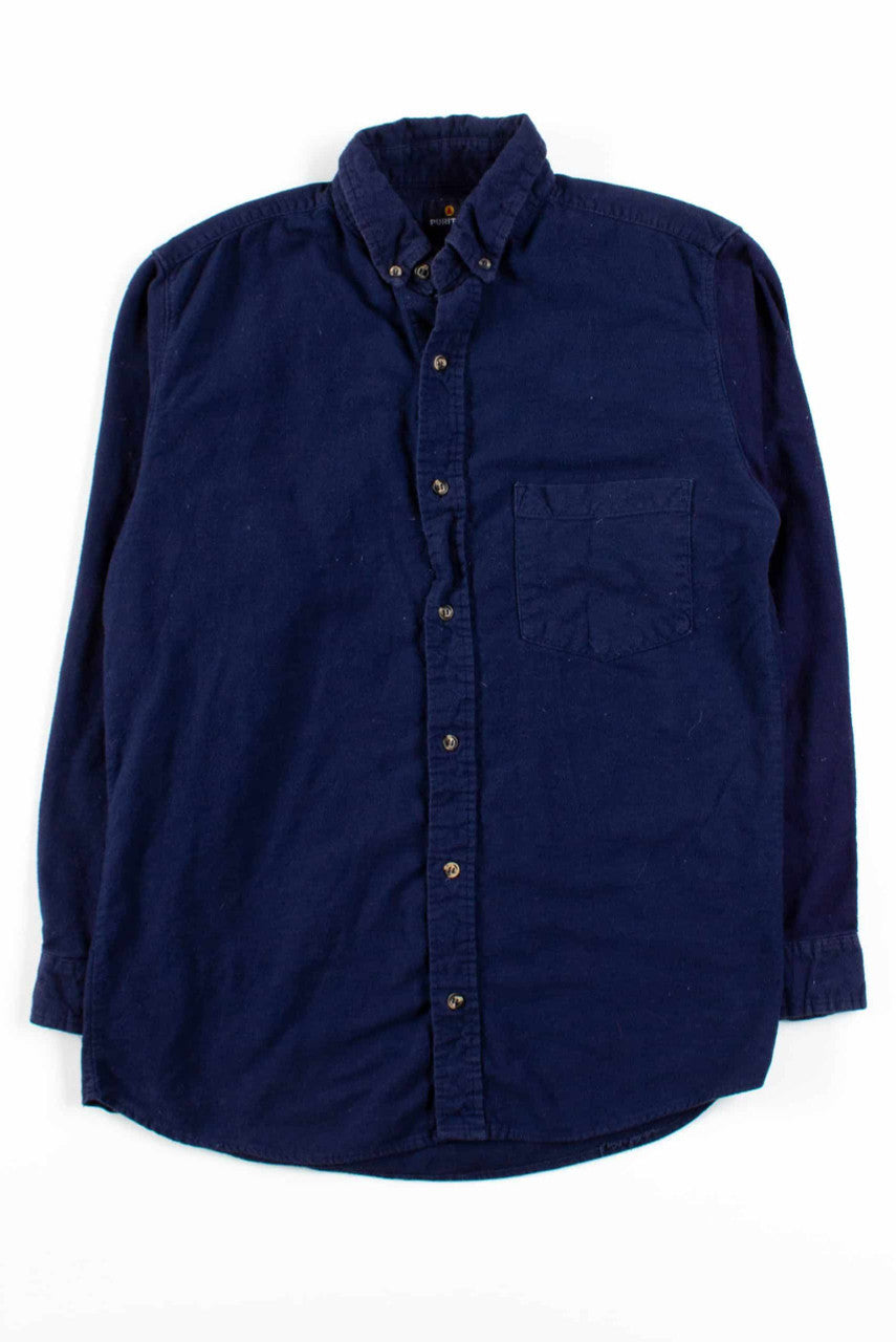 Navy Button Up Shirt 3