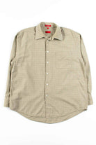 Olive Check Button Up Shirt