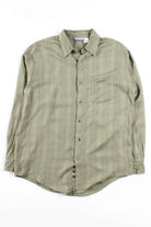 Olive Plaid Button Up Shirt 2