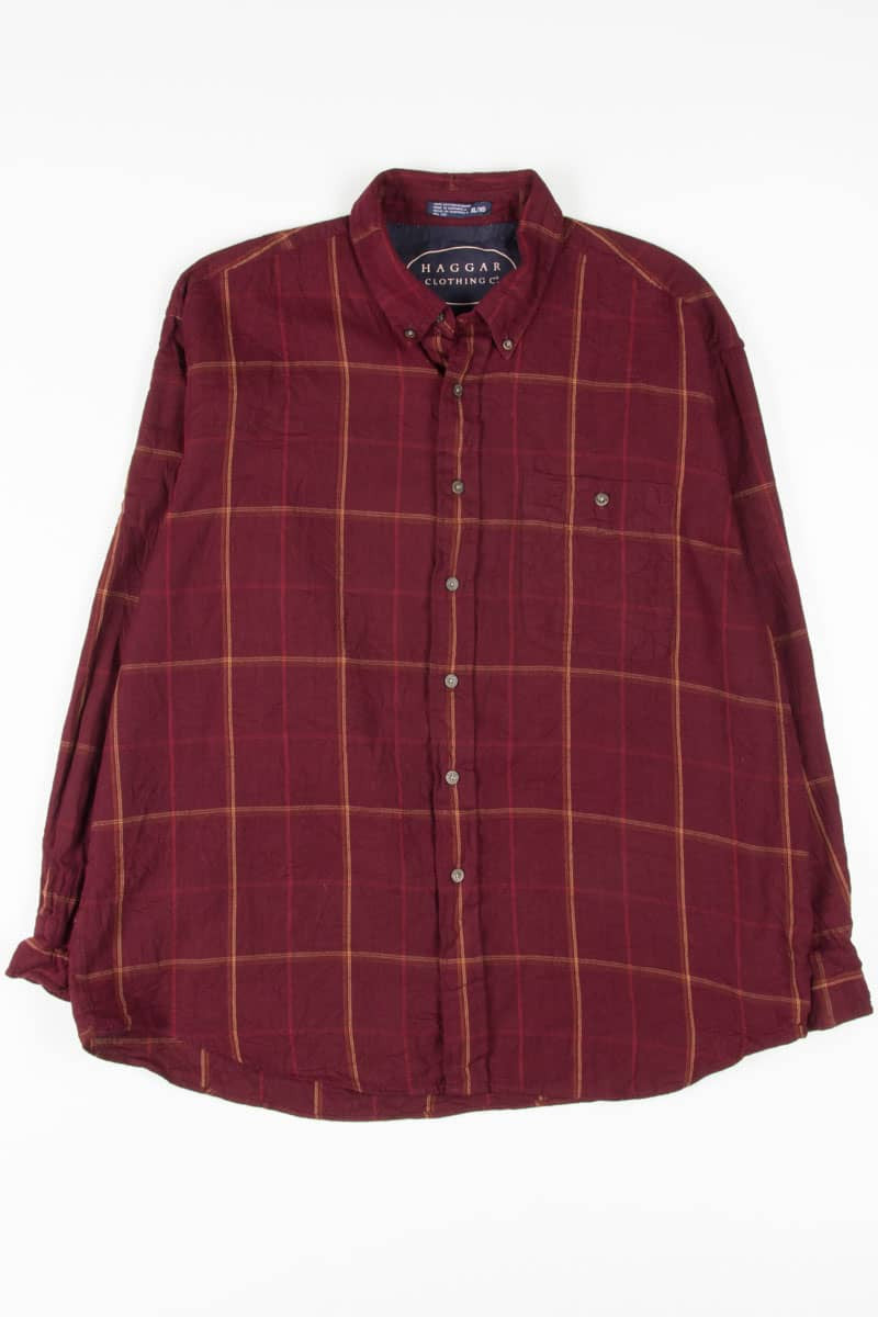 Burgundy Button Up Shirt 754