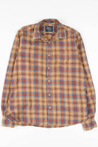 Tan Plaid Button Up Shirt 761