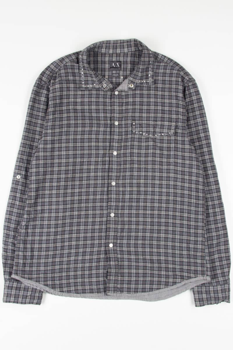 Armani Exchange Double Layer Button Up Shirt 768