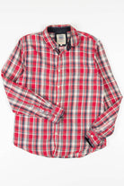 Red Plaid Button Up Shirt 780