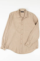 Tan Wool Blend Calvin Klein Button Up Shirt 789