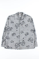 Black Floral Button Up Shirt