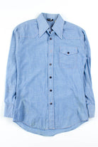 Blue Chambray Button Up Shirt 1