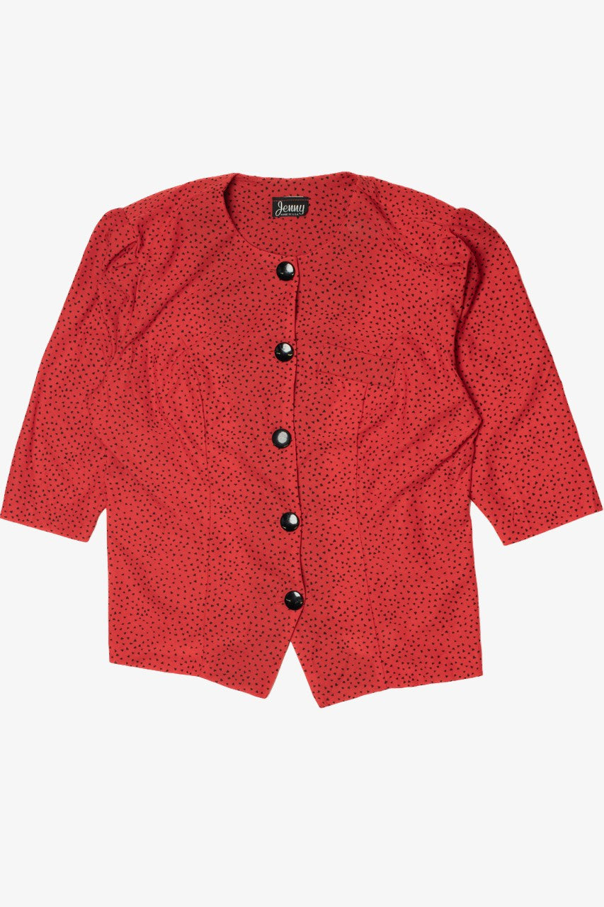 Vintage Small Triangle Dot Jenny Button Up Shirt