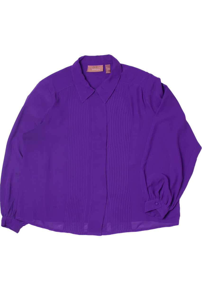 Vintage Purple Worthington Button Up Shirt