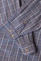 Vintage Blue Columbia Button Up Shirt (1990s)