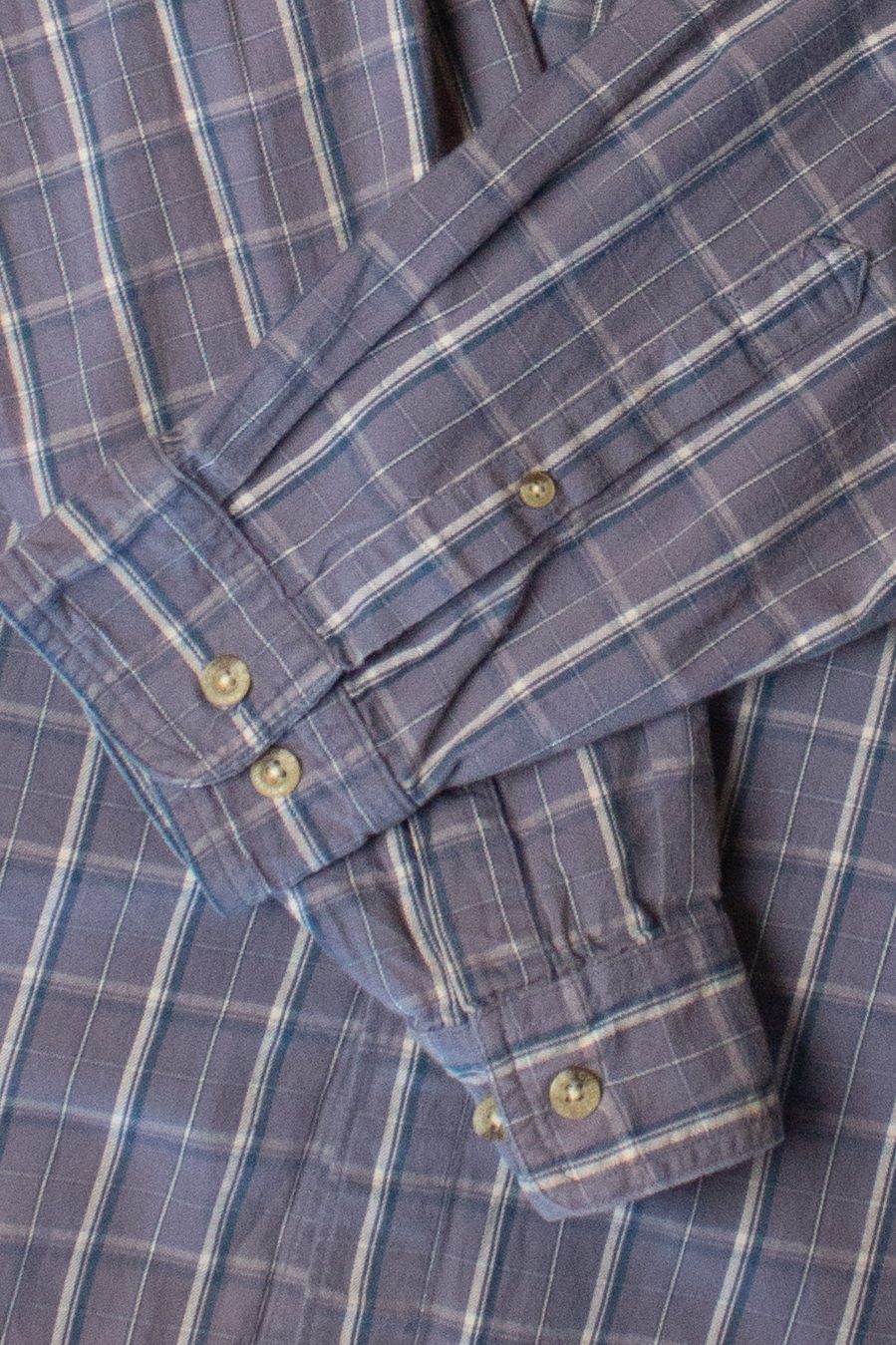 Vintage Blue Columbia Button Up Shirt (1990s)