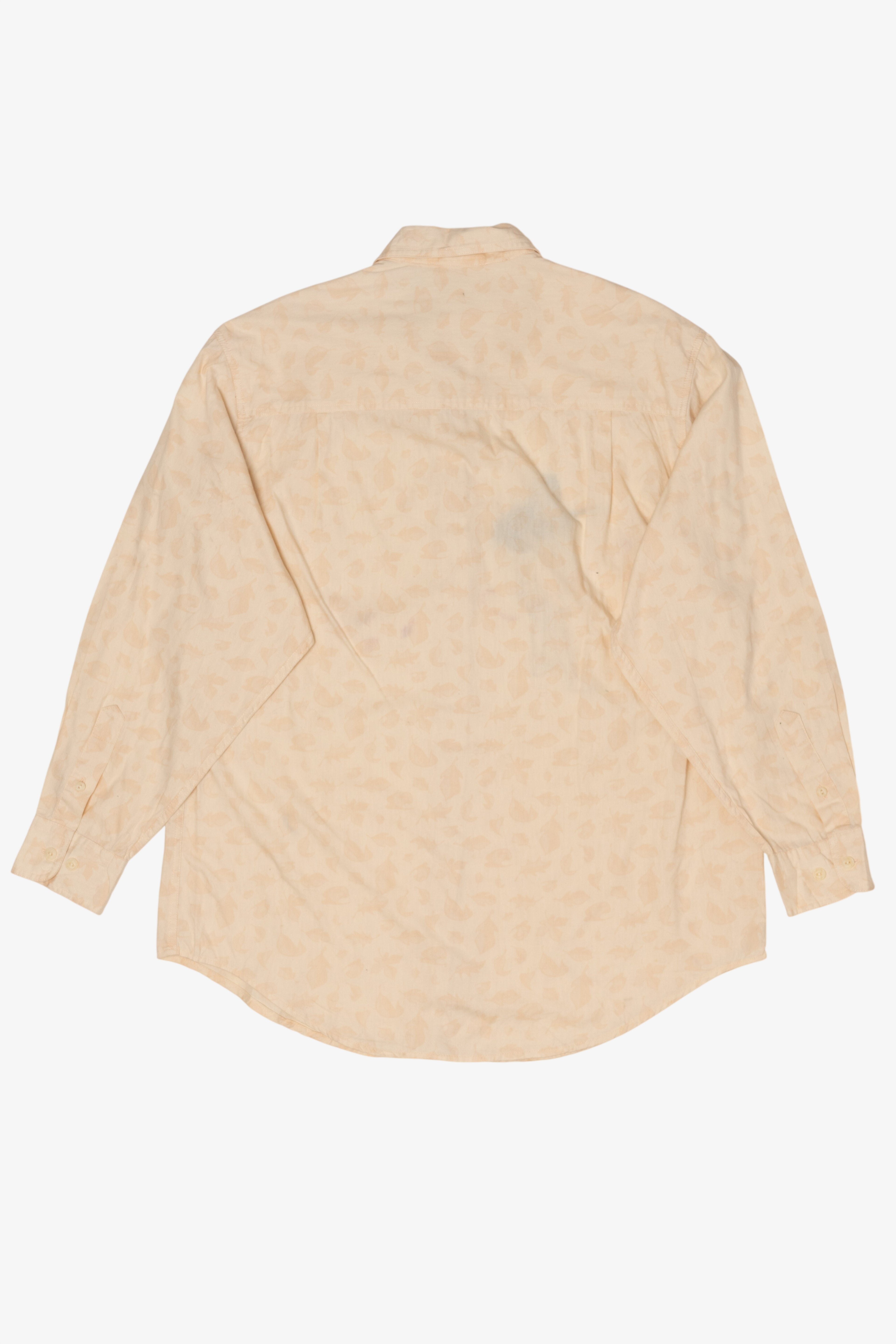 Vintage Embroidered Pocahontas Leaves Disney Button Up Shirt (1990s)