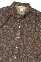 Vintage Paisley Neck Tie Lucky Winner Button Up Shirt 1005