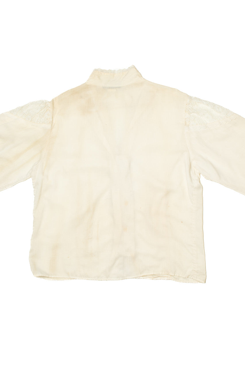 Vintage Lacey Collegiana Button Up Shirt