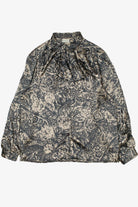 Vintage Floral Print Russ Button Up Shirt