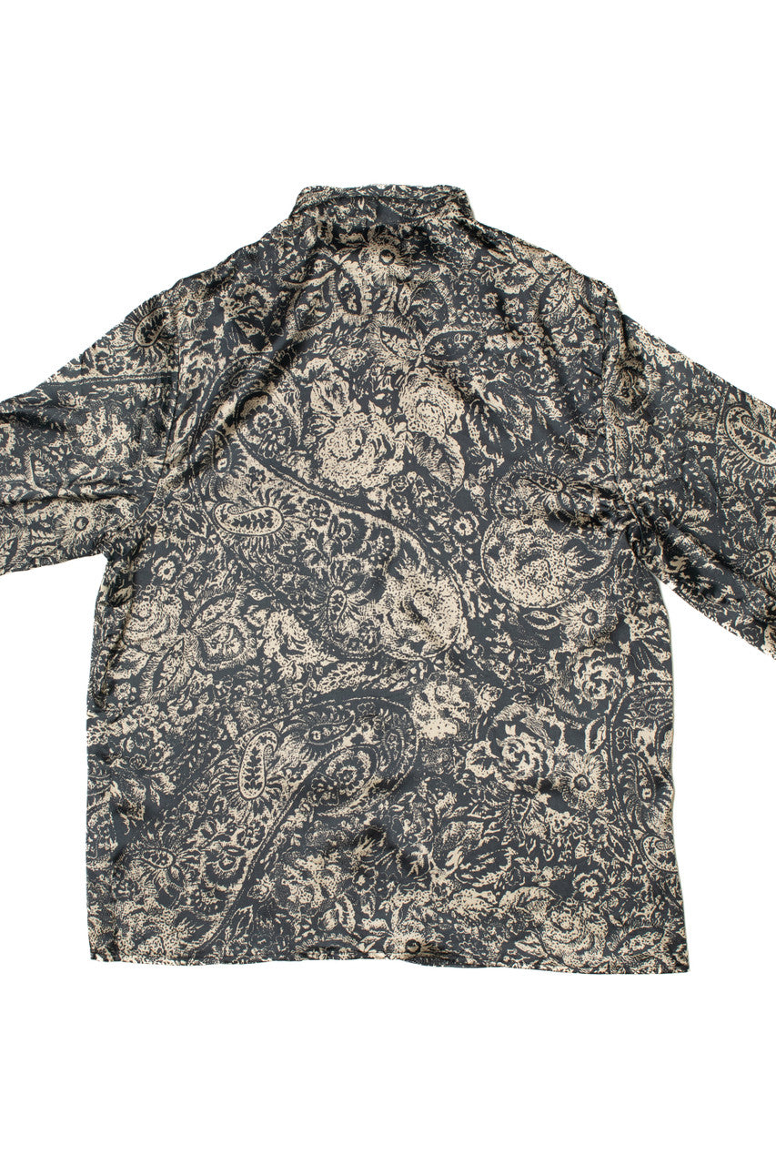 Vintage Floral Print Russ Button Up Shirt